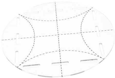 NUOBESTY Nählineal Aus Acryl Für Quilting Und Patchwork Langlebiges Nählineal Als Vorlage Für Stoff Für Heimwerken Und Diy-projekte