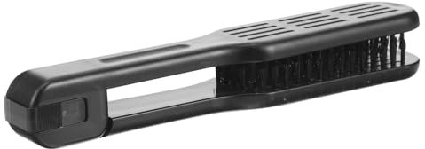 CANIGHT Hair Straightening Comb Dyeing Split End Trimmer Double Sided Brush Thinning Comb Hairdressing Mens Hair Straightener Large Clamp Haircutting Pressing Grip Curly Plastic Black