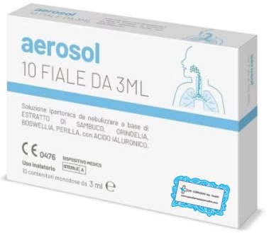 Dr. Corradini® Soluzione in Fiale Monodose da Nebulizzare – Supporto al Benessere delle Vie Respiratorie – con Sambuco, Grindelia, Boswellia, Perilla e Acido Ialuronico – 10 Fiale