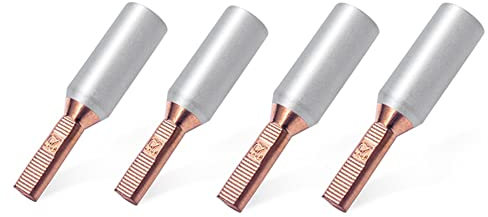 EKFBQBGW 4PCS GTLA-10/16/25/35/50/70 10-70mm2 Meter Box Terminal Copper Aluminum Wire Connector Terminal Cable Pin Binding (10mm2)