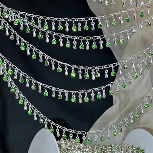 Bunte Kettenglied-Rollen, Handarbeit Farbe Kette ， Strassketten, Kupferkette for Mädchen, Armband, Halskette for DIY-Schmuckzubehör(3,1M)