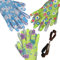 FUZZIO Gants de travail pour femme, gants de jardinage pour femme taille 6, gants de travail pour enfants, pour la maison, le jardin - Design floral, pour cour, nettoyage, agriculture, projets de