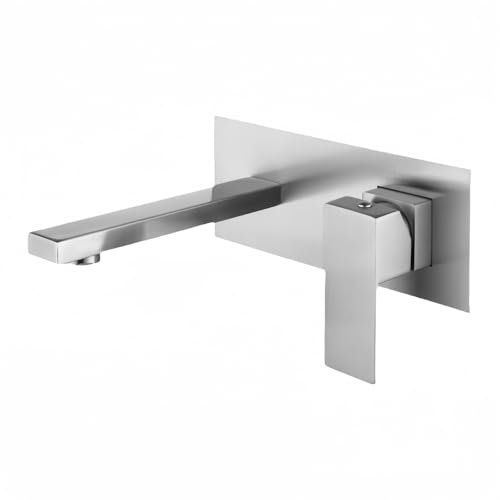 Concealed Faucet Hot and Cold Integrated Concealed Basin Built-in Basin Wash Basin Concealed Faucet (Grey)