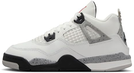 JORDAN 4 RETRO (PS) SUMMIT BIANCO/ROSSO FUOCO-CEMENTO-GRIGIO-NERO