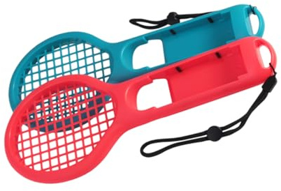 POPETPOP 1 Jeu Poignées De Raquette De Tennis pour Jeux Compatible avec Switch Accessoires De Jeu Ergonomiques Antidérapants 2 Pièces
