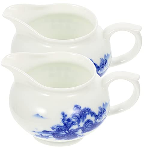 ULTECHNOVO 2pcs Ceramic Gravy Boat and Sauce Jug for Restaurant Condiment Bowls Kitchen Accessories As Sauce Cup Milk Gravy Boat
