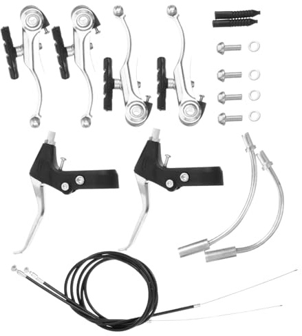 ROMISBABA Brake Aluminiumlegierung Weiß Hochfeste Fahrradbremsen Komplettes Zubehör für V Bremse Mountainbike Rennrad