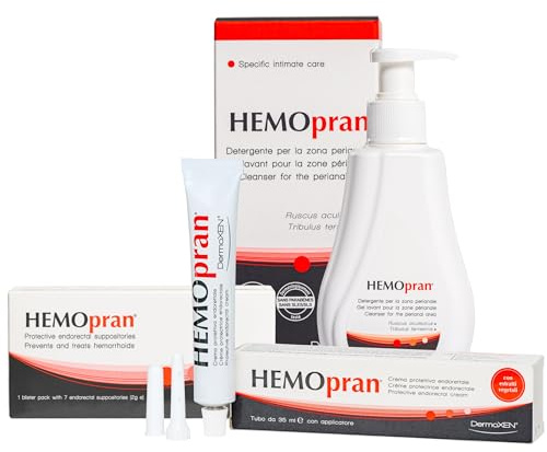 DermoXEN HEMOpran Pflege-Set – Intimwaschlotion, Anwendungskapseln & Pflegecreme | Sanfte Reinigung & Hautkomfort | Mit Aloe & Pflanzenextrakten | Ohne Duftstoffe
