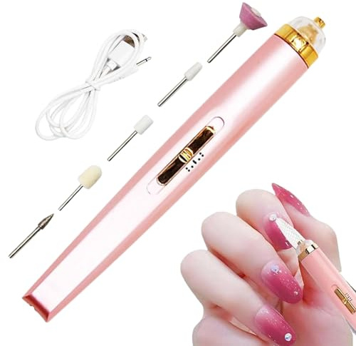 Lime à ongles électrique – Broyeur portable professionnel, appareil de manucure rechargeable, stylo de polissage | Polisseuse ergonomique à grande vitesse, , amis, amoureux, outil de toilettage