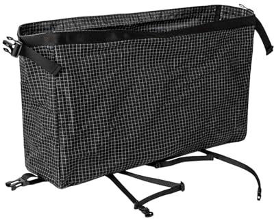 Ryggsäcksväska – sneakerväska | duffel resväska, förlängningsförvaringspåsar, 25 x 15 x 10 cm stor kapacitet vattentäta sporttillbehör, modulära sidoväskor för utomhusklättring, fiske, gym, Svart