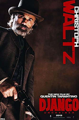 Close Up Django Unchained Christoph Waltz Poster Dr. King Schultz - Exklusiv Plakat // 61 x 91,5 cm + 2 St. Schwarze Posterleisten mit Aufhängung