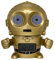 BulbBotz Despertador Infantil C3PO, Dorado, 8.89x12.7x13.97 cm, 2021418