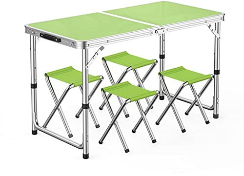 HXFAFA Balkonhängetisch Klappbar, Klapptisch, 4 ft Aluminium höhenverstellbar, wetterfester und rostbeständiger Tisch, für Picknick am Strand im Freien, 47 x 24, 4 Farben