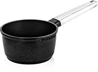 Westinghouse PERFORMANCE SERIES WCSP0095N18BK Casserole à manche en acier inoxydable compatible avec tous les types de plaques de cuisson et four à induction Noir 18 cm
