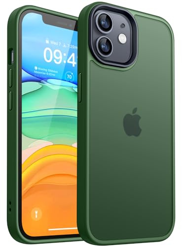 CANSHN für iPhone 11 Hülle, Matte Dunkelgrün