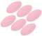 QUARKZMAN Patchs de Réparation en Tissu Thermocollant pour Coudes et Genoux, Patchs de Réparation Ovales Auto-Adhésifs de Couleur Rose Clair pour la Réparation de Vêtements - Lot de 6