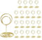 WNXBFO 20PCS Table Number Holders, 2Inch Mini Card Holder Place Card Holders, Table Numbers, Wedding Table Numbers, Table Number Stands, for Wedding Parties, Family Banquet,Wedding Anniversary (Gold)