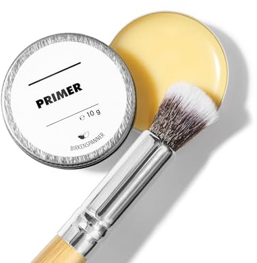 Birkenspanner Bio-Glitzer Primer | Hautkleber | Plastikfrei | Vegan | PETA-Approved | Langer Halt | Leicht abwaschbar | Made in Germany | 10g