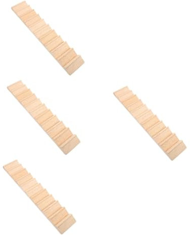 BESTonZON 4 Stück Mini Leiter Spielzeug Spielzeug Mini Treppe Spielhaus Zubehör Schreibtisch Ornament Schicke Foto Requisiten Mini Möbel Zubehör Treppen Requisite Zarte Miniatur