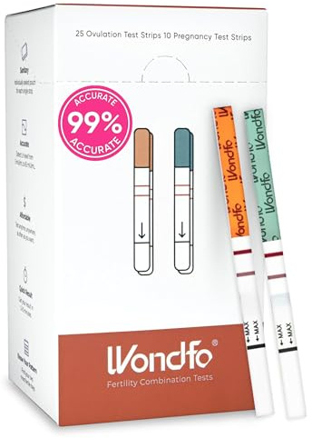 Pregnancy Test Strips and Ovulation Test Strips Combo Pack- Ovulation Predictor Tests and Pregnancy Tests -Reliable Home Testing for Family Planning