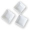 Ginddy Kleine quadratische Keramik-Dip-Schalen, 10er-Set, Modern, Weiß, Stapelbar, Dishwasher-Safe, Ideal für Saucen und Dips