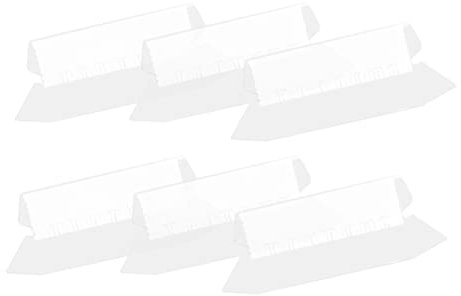 Operitacx 25stücke Hängeregister Tabs Aus Klarem Kunststoff Wiederverwendbare Beschriftbare Datei-registerkarten Für Büro Schule Und Organisation Schnelle Identifizierung Durch Schräges Desi