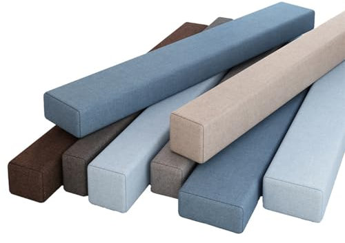 Weiches Kopfteil Kissen für Matratze, rechteckig, hohlgefüllt, Matratzenkeil für Wand, funktionelle Matratzenverlängerung für Einzelbett, Kingsize, Queen-Bett (Hellgrau, 180 x 15 x 10 cm)