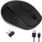 Vemfay Raton Inalambrico Recargable, USB Ratón Bluetooth 2.4G Raton Ordenador Inalambrico, 1600 dpi Ajustables, Mouse Inalámbrico Silencioso para PC, Laptop, Mac, Windows Ordenador