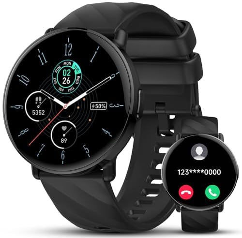 Reloj Inteligente Hombre Mujer, 1.39 Reloj Deporte con Llamadas Bluetooth 5.4, 112+ Deportivos Modos Smartwatch con Podómetro,Pulsómetro Monitor de Sueño, IP68 Pulsera Actividad para Android iOS