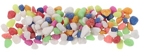 MERRYHAPY Bunte Steine ​​Zur Dekoration Von Blumentöpfen Ziersteine ​​Für Aquarien Kies Für Terrarien Pflanzkiesel Für Töpfe Zierkiesel Für Sukkulenten Im Innenbereich Terrarienkies
