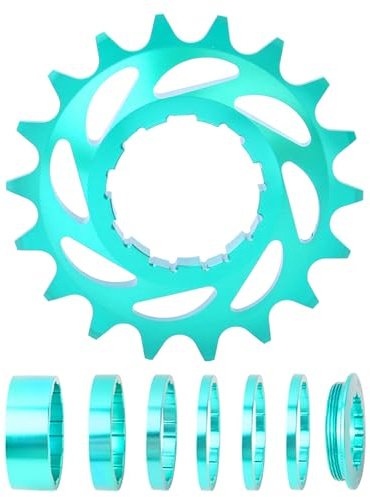 TQUXNGA Juego de ruedas libres de una sola velocidad 16T 18T con espaciador para bicicletas de conversión de una sola velocidad