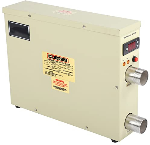 Vistreck Termostato per Scaldabagno Elettrico 220V da 5,5KW per Piscina, SPA, Vasca Idromassaggio - Riscaldamento Rapido