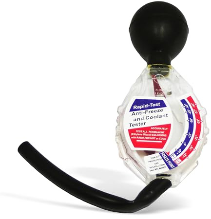 Abn Deluxe - Anticongelante y medidor de refrigerante hidrómetro - Comprobador de anticongelante automotriz para refrigerante de etileno glicólico