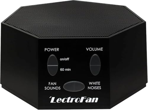 LectroFan - White Noise Machine and Non-Looping Fan Sounds with Sleep Timer (Classic, Black)