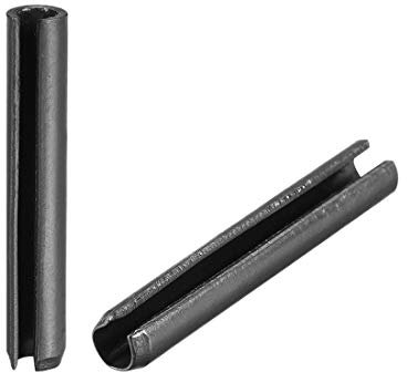 sourcing map Ranurado Resorte Pasador - 5mm x 32mm Acabado Liso 65Mn Rollos Kit Surtido para Pequeños Máquinas Proyectos 50Pcs