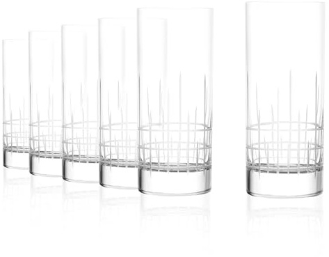 Stölzle Lausitz Bicchieri da Succo NYB Manhattan Set di 6, 380 ml – Eleganti Bicchieri per Succo, Acqua & Cocktail – Tumbler in Cristallo Senza Piombo – Lavabili in Lavastoviglie