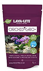 Lava-Lite Orchid Gro+ Orchid potting mix for Healthy Blooms and Growth, Orchid Care, Orchid feed ideal for home grown Orchids and indoor collections Available in 1 Ltr or 3 Ltr (1 Litres)