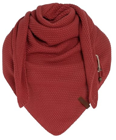 KNIT FACTORY - Dreiecksschal Coco - Damen Strickschal mit Wolle - Umschlagtuch für den Herbst und Winter - Winterschal - Dreieckstuch - Hochwertige Qualität - XXL Schal - 190 x 85 cm