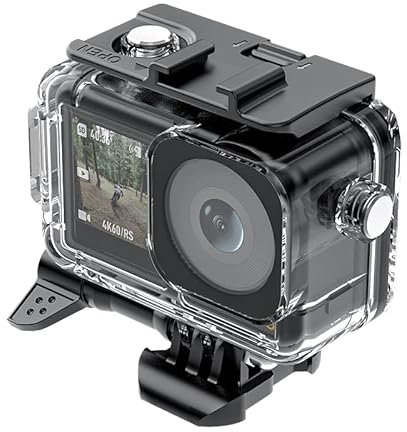 Kameragehäuse Unterwassergehäuse Schale für DJI osmo action3,Fotografie Tauchen Schutzhülle mit Halterung,Kameraschutz Zubehör