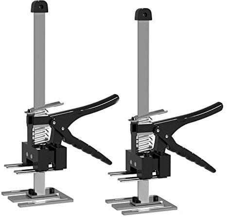 Arbeitssparender Heber, 2 Stück 38.8cm Arm Handwerkzeugheber mit Skala, Bis Zu 240 KG Fliesenheber Hebewerkzeug, Teleskopstützen Höhenversteller, Heber für Gipskartonplatten Wall Tiles Möbel