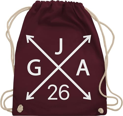 Turnbeutel Rucksack - Junggesellenabschied Männer - JGA 2026 - Unisize - Bordeauxrot - team bräutigam beutel polter rucksäcke jungesellenabschied 24 tasche brauttaschen jungesselnabschied 23