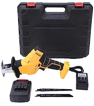 Sega elettrica a Batteria per Ossa,Seghetto Alternativo per Legno,Portatile Casa,Commerciale Multifunzione Segaossa Macellaio con 2*Lama da Sega+2*Batteria