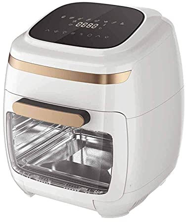 Friteuse à Air Édition Multifonction Friteuse à Air Chaud Gril Rotatif Déshydrateur Automatique Livre de Recettes Panier de Friture Grille 1500 Watts Barbecue sans Huile 11 L avec Accessoires Hopeful