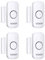 VOXON Türalarm Fensteralarm, Einbruchschutz Türalarmsensor, 2-in-1-Alarm und Türklingel,, Drahtlose Home Security Alarmanlage für Haus, Hotel, Schwimmbad, Garage（4er-Pack）