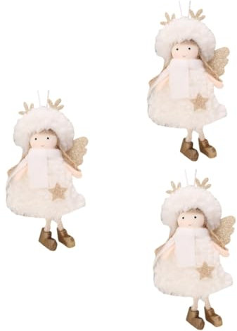 Warmhm 3St Weihnachtsengel Mädchen Christbaumschmuck hängende Engelsverzierung Christbaum anhänger christbaumanhänger Weihnachtsdekorationen Weihnachtsbaum anhänger Weihnachtsanhänger