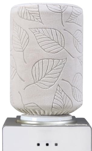 Funda de botella de agua de 5 galones, dispensador de agua, barril, cubierta antipolvo, alta elasticidad 3D hoja, cubierta protectora, funda elástica reutilizable para el hogar, hotel, restaurante