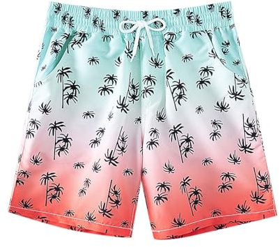 Genérico Bañador Niño Ropa de Baño para Niño Secado rápido Short de Natación Estampado Calzoncillos Tipo bóxer Traje de baño Pantalones Cortos de Playa