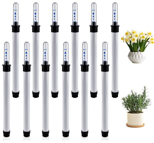 HA BIN 12 Stücke Wasserstandsanzeiger Pflanzen, Wasserstandsanzeiger Kunststoff 22,8cm, Wasserstandsanzeiger Hydrokultur, Gießanzeiger Pflanzen, für Pflanztöpfe und Blumenkästen