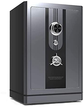 Caja Fuerte de Seguridad electrónica a Prueba de Fuego Caja Fuerte de Seguridad Digital Cerradura de Llave de Seguridad Doble y contraseña Seguridad de Dinero es para Oficina en casa Hotel Negocios