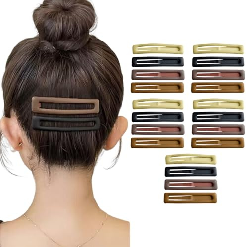 ROKZELT 20 Mollette Capelli Donna Capelli Bambina Fermagli Per Capelli A Scatto Bb - Fermagli Per Capelli In Metallo - 7 Cm Fermaglio Antiscivolo Per Accessori Donna Ragazza Bambina